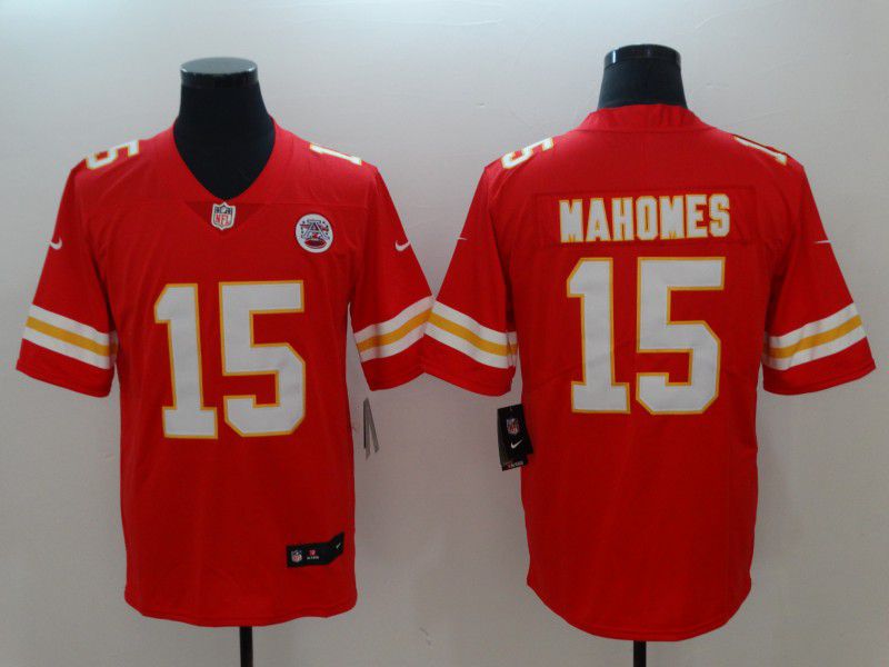 Men Kansas City Chiefs 15 Mahomes Red Vapor Untouchable Player Nike Limited NFL Jerseys